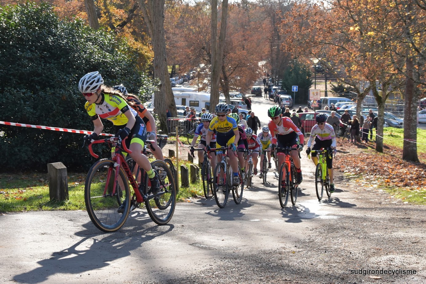 Championnat d'aquitaine cyclo cross cadets juniors dames 2016 009