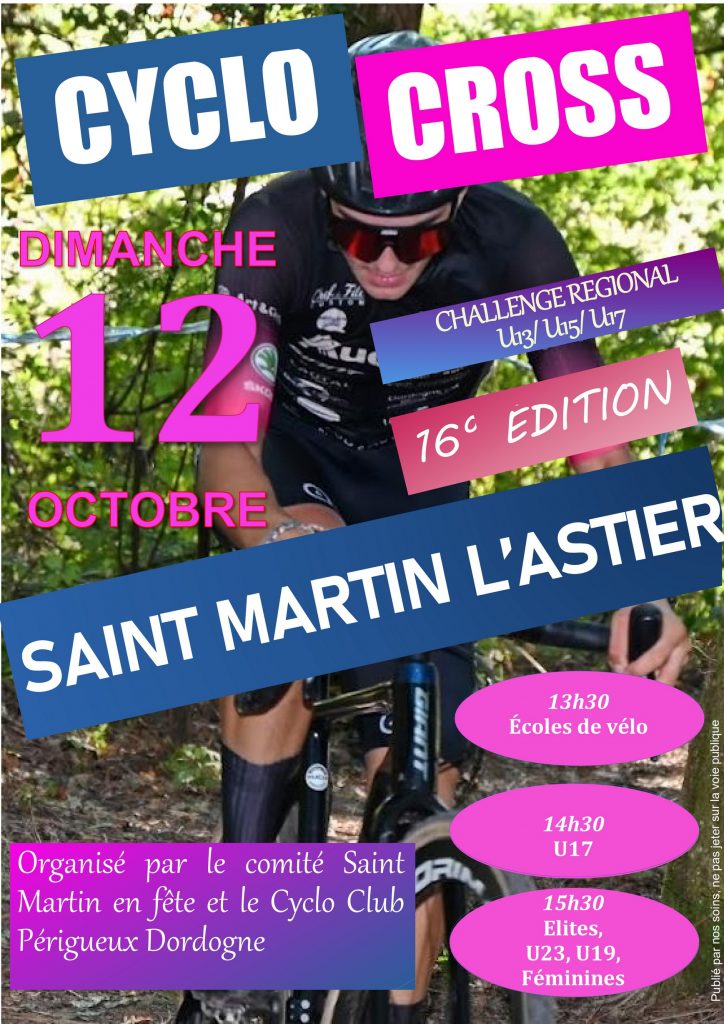 16ème anniversaire du cyclo-cross de Saint Martin l'Astier !